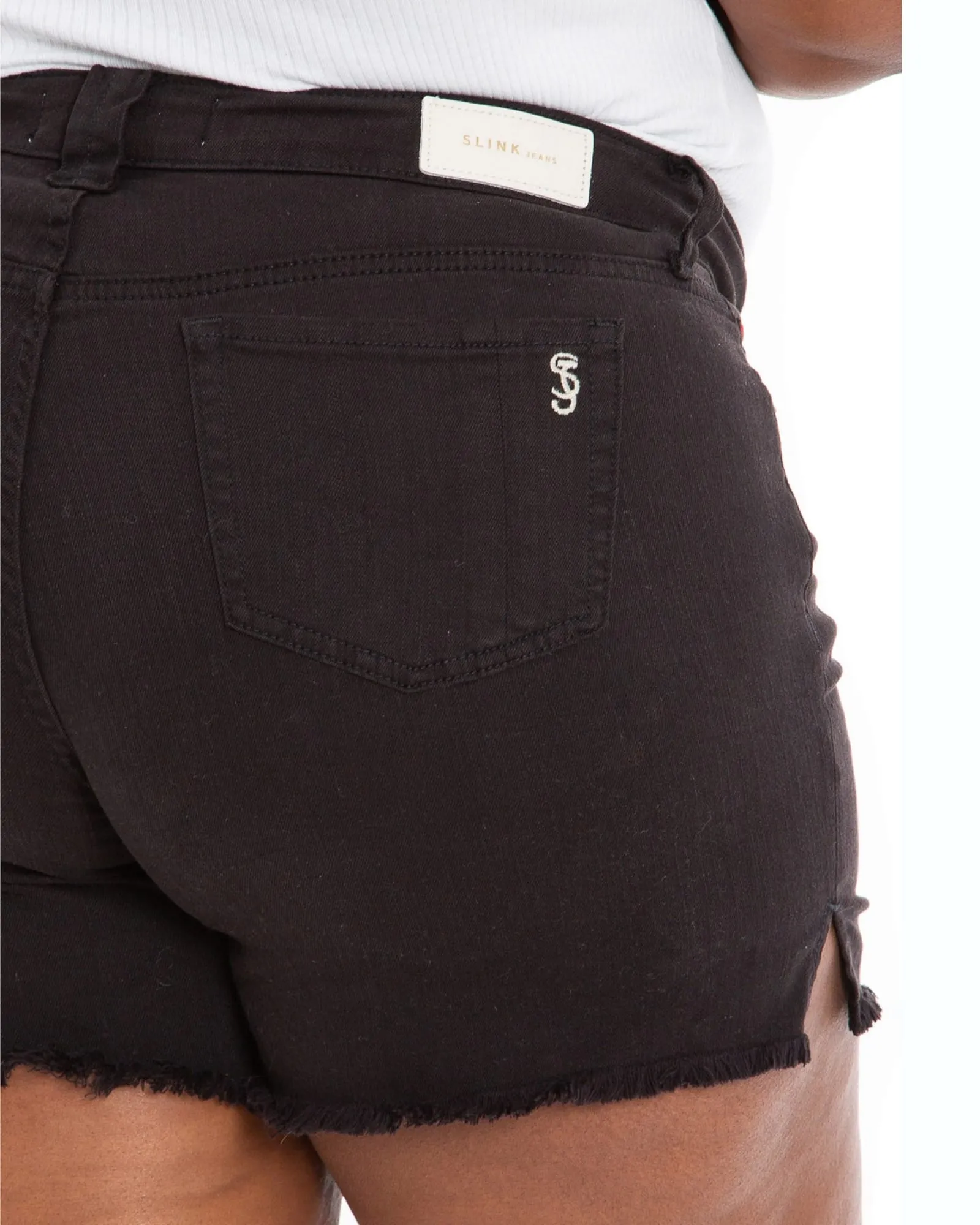 Austyn Frayed Shorts | BLACK