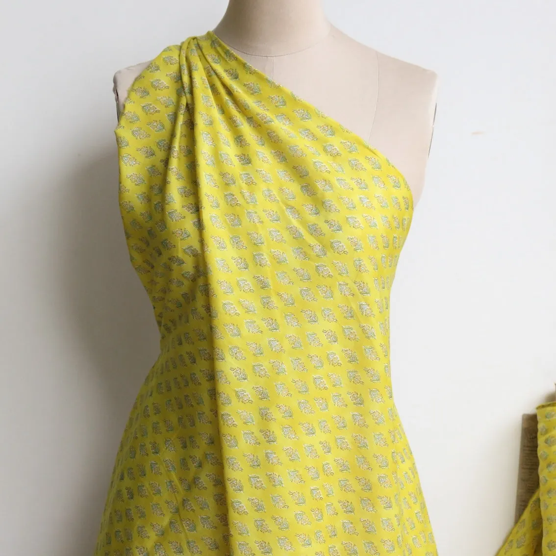 Camellia Blooms Cotton Voile