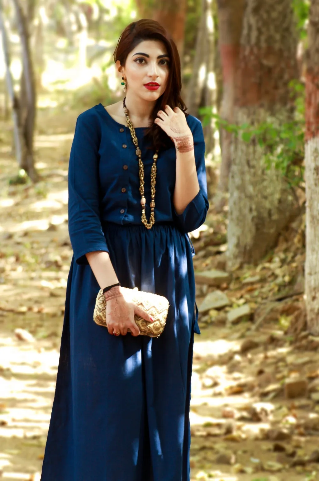 Classic Cotton Midi Dress