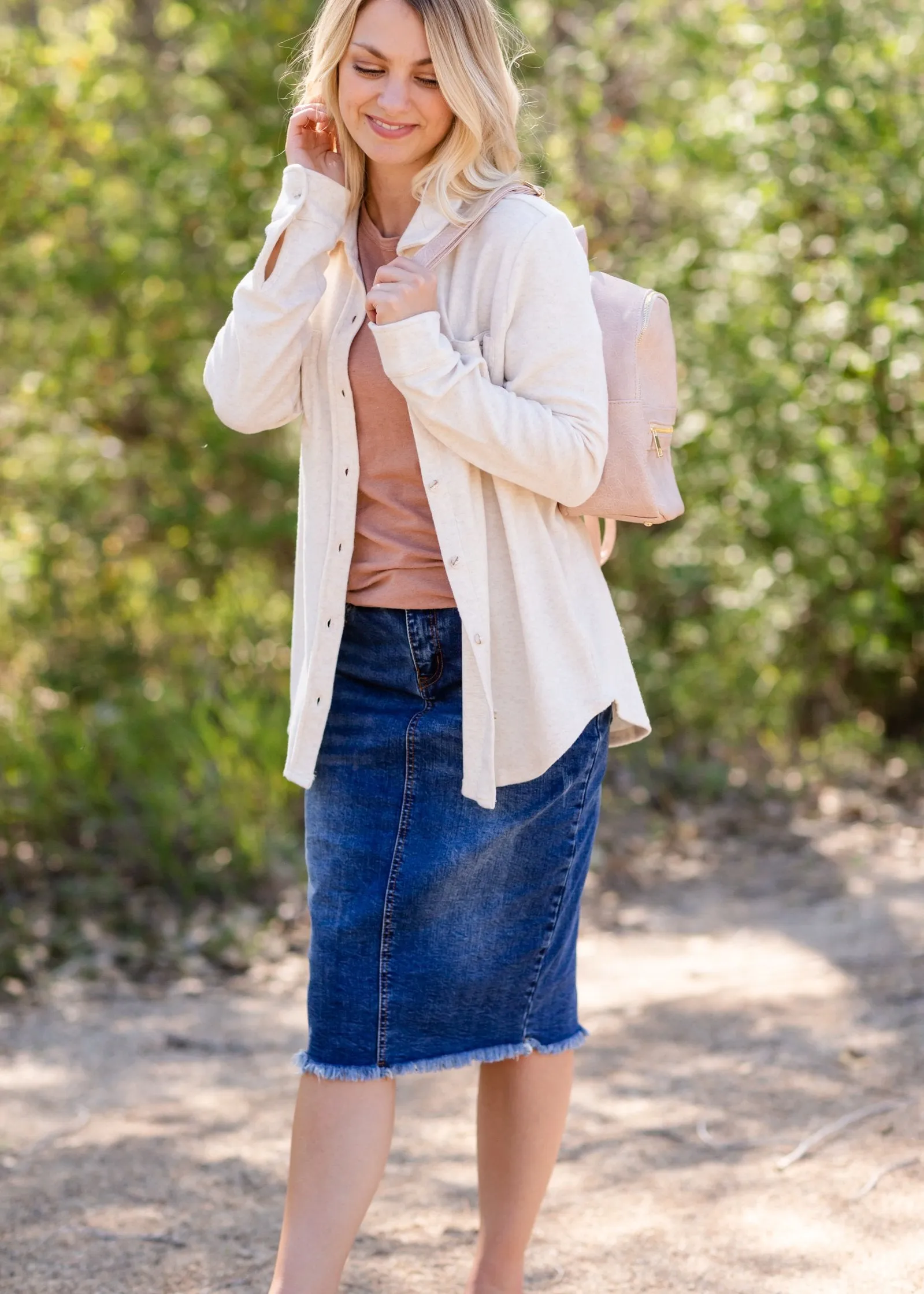 Lewis Oatmeal Ultra Soft Button Up