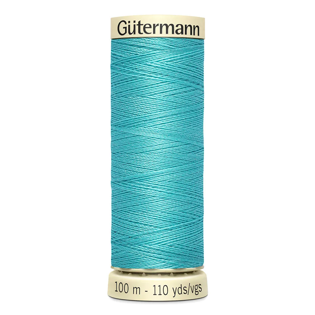 Menorca Aqua Check Crinkle Linen