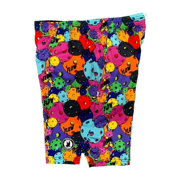 Mens Neon Motley Pickleball Short - 9"