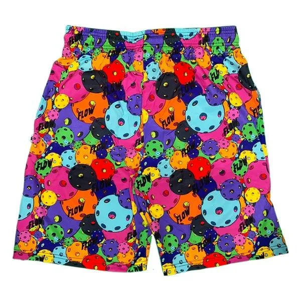 Mens Neon Motley Pickleball Short - 9"